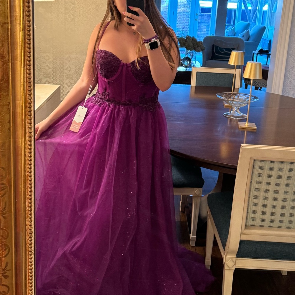 Purple prom dress